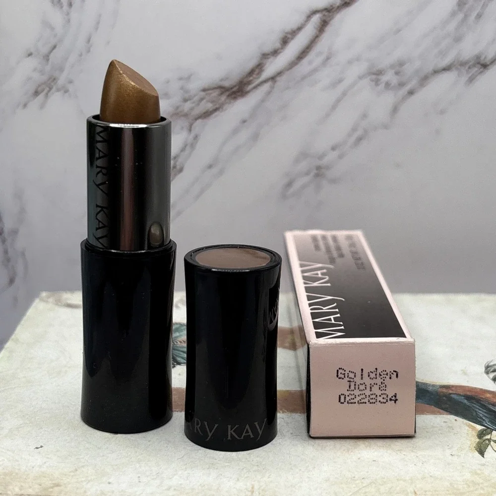 MARY KAY CREME LIPSTICK GOLDEN/Doré 022834 DISCONTINUED FULL SIZE NIB
